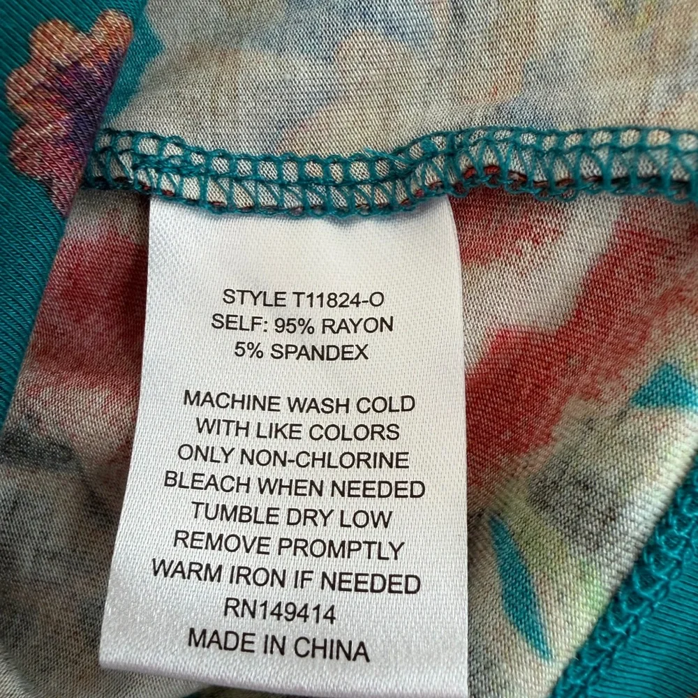 Johnny Was Multicolor Floral Long Sleeve Top XL NWT - Picture 9 of 10